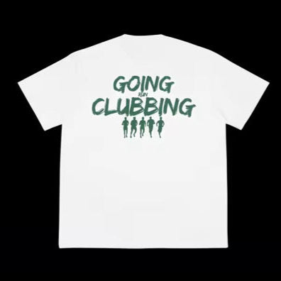 Run Clubbing Tee - White w/Green
