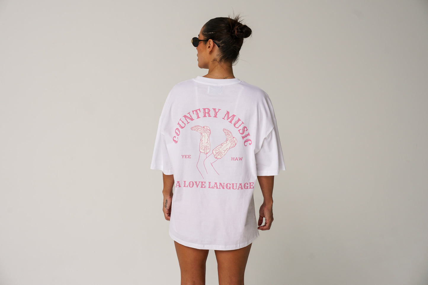 BABY PINK COUNTRY MUSIC LOVE LANGUAGE TEE