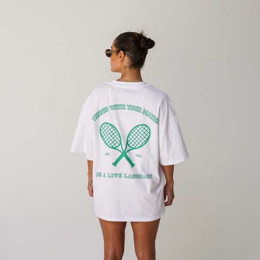 TENNIS LANGUAGE TEE