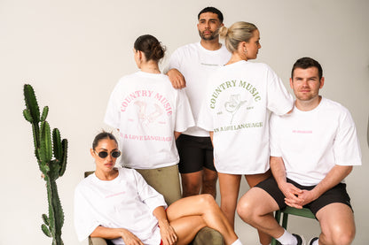 BABY PINK COUNTRY MUSIC LOVE LANGUAGE TEE
