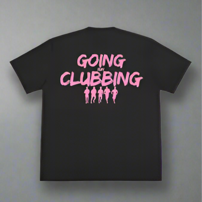 Run Clubbing Tee - Black w/Pink