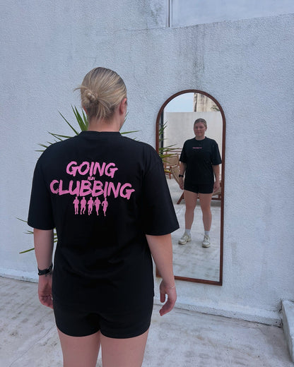 Run Clubbing Tee - Black w/Pink
