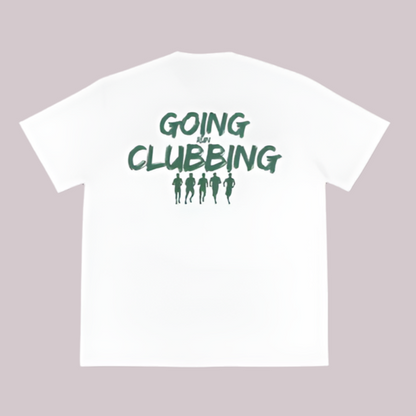 Run Clubbing Tee - White w/Green