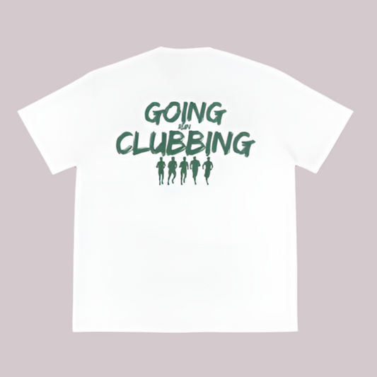 Run Clubbing Tee - White w/Green